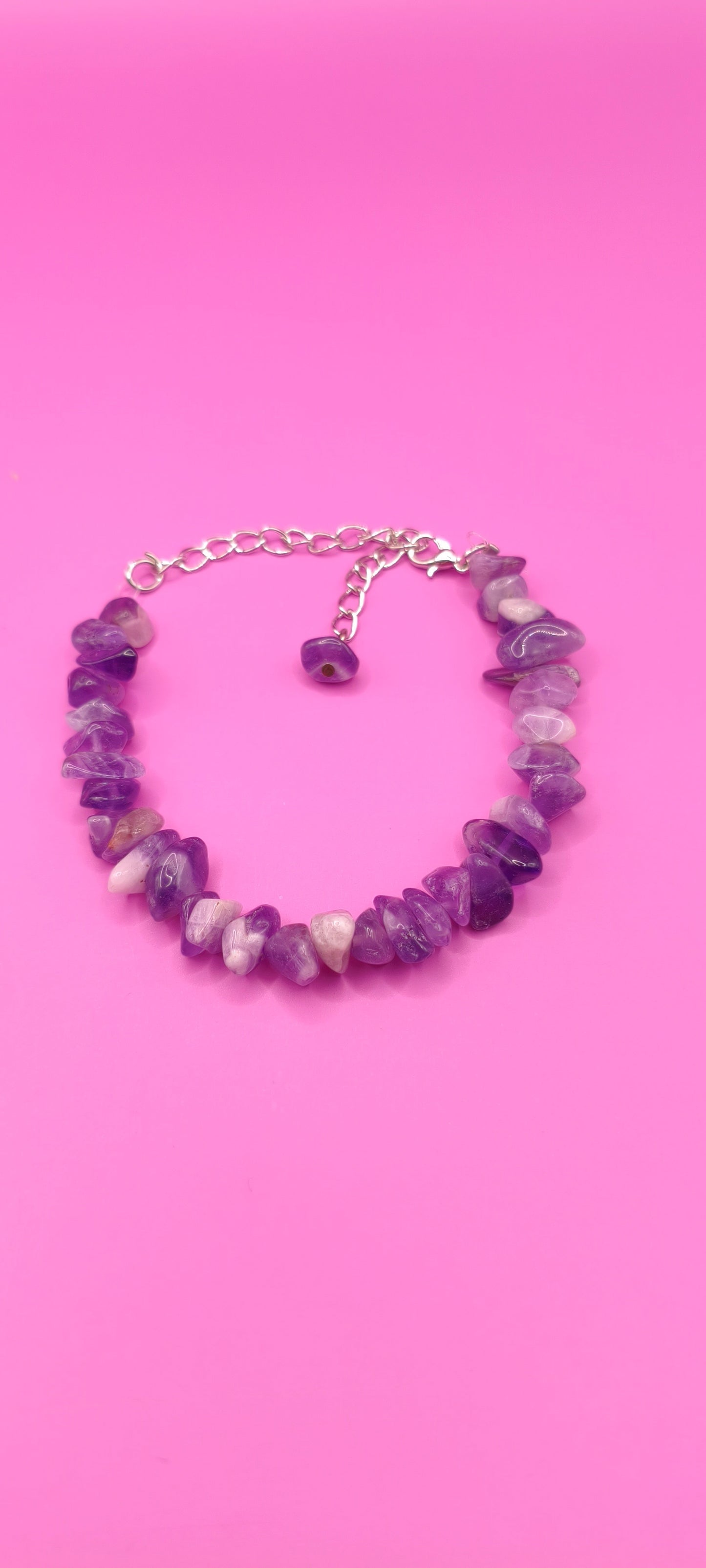 Βραχιόλι με μωβ χάντρες