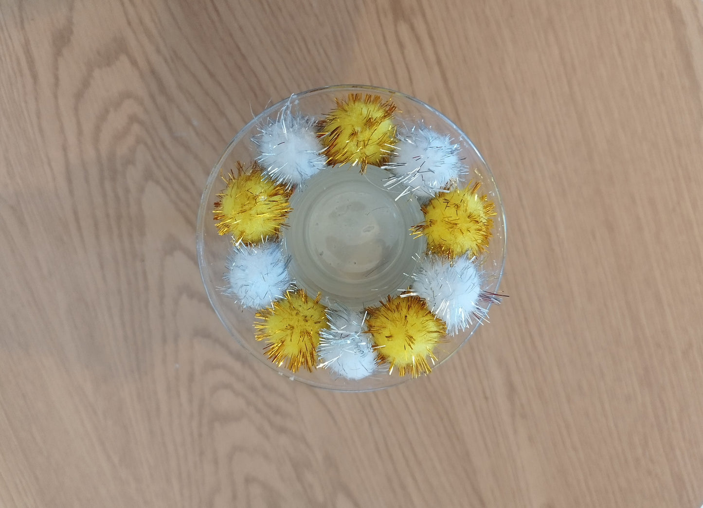 Διακοσμητικό ποτήρι ρεσώ με τσιμέντο