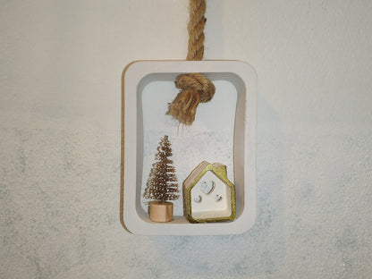 Χριστουγεννιάτικο τσιμεντένιο διακοσμητικό τοίχου