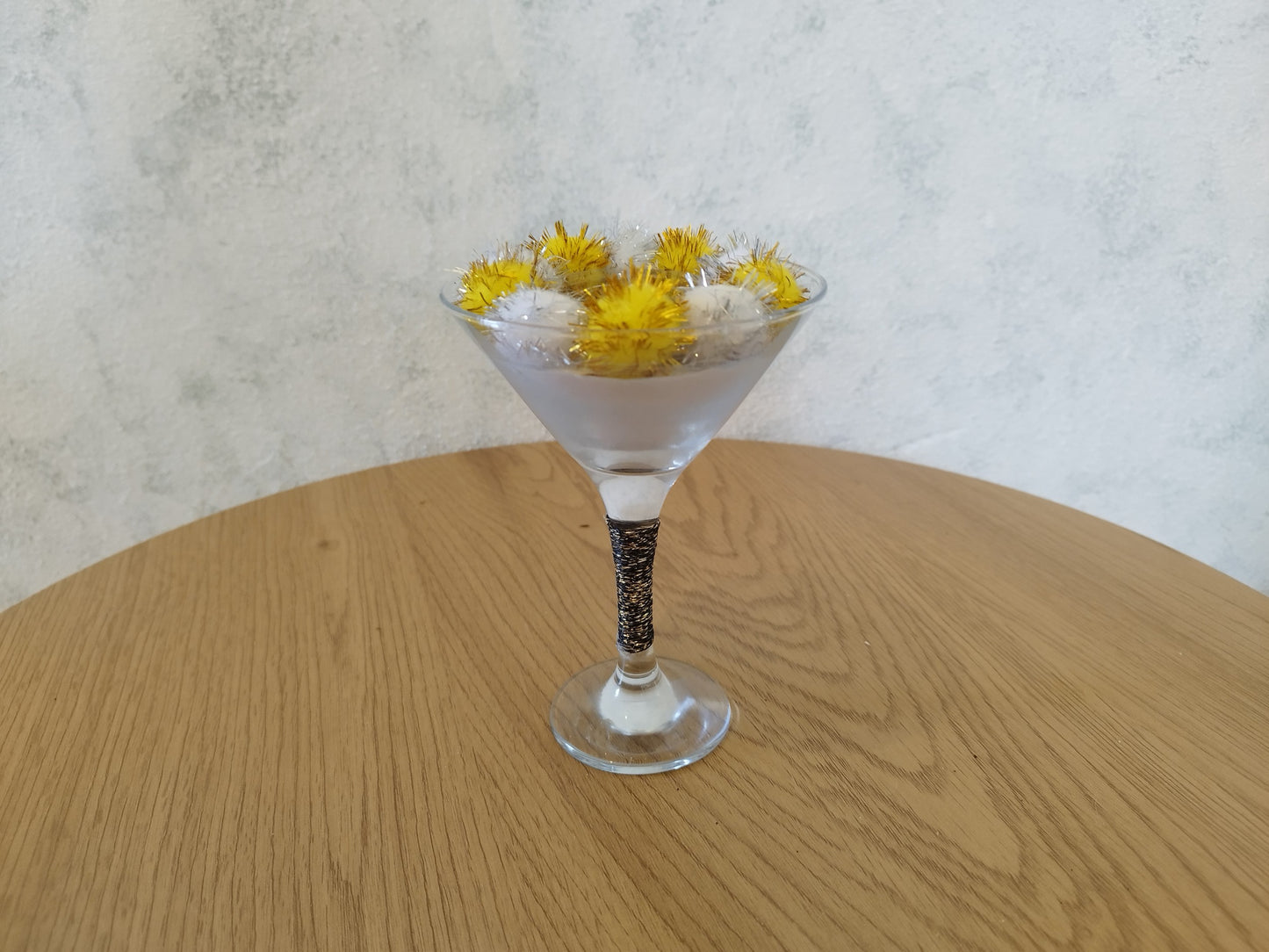 Διακοσμητικό ποτήρι ρεσώ με τσιμέντο