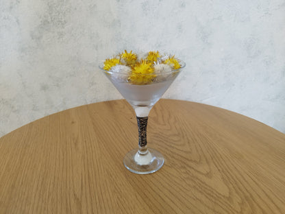 Διακοσμητικό ποτήρι ρεσώ με τσιμέντο