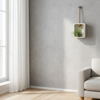 Τσιμεντένιο διακοσμητικό τοίχου με αερόφυτο