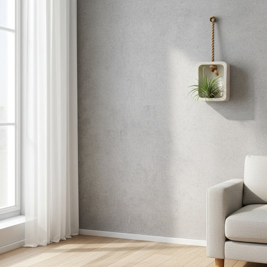 Τσιμεντένιο διακοσμητικό τοίχου με αερόφυτο