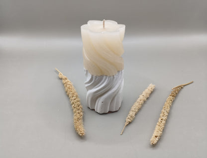 Κερί με τσιμεντένια βάση