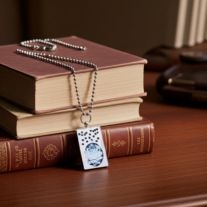 Κόσμημα απο τσιμέντο μέσα σε μεταλλικό καστόνι