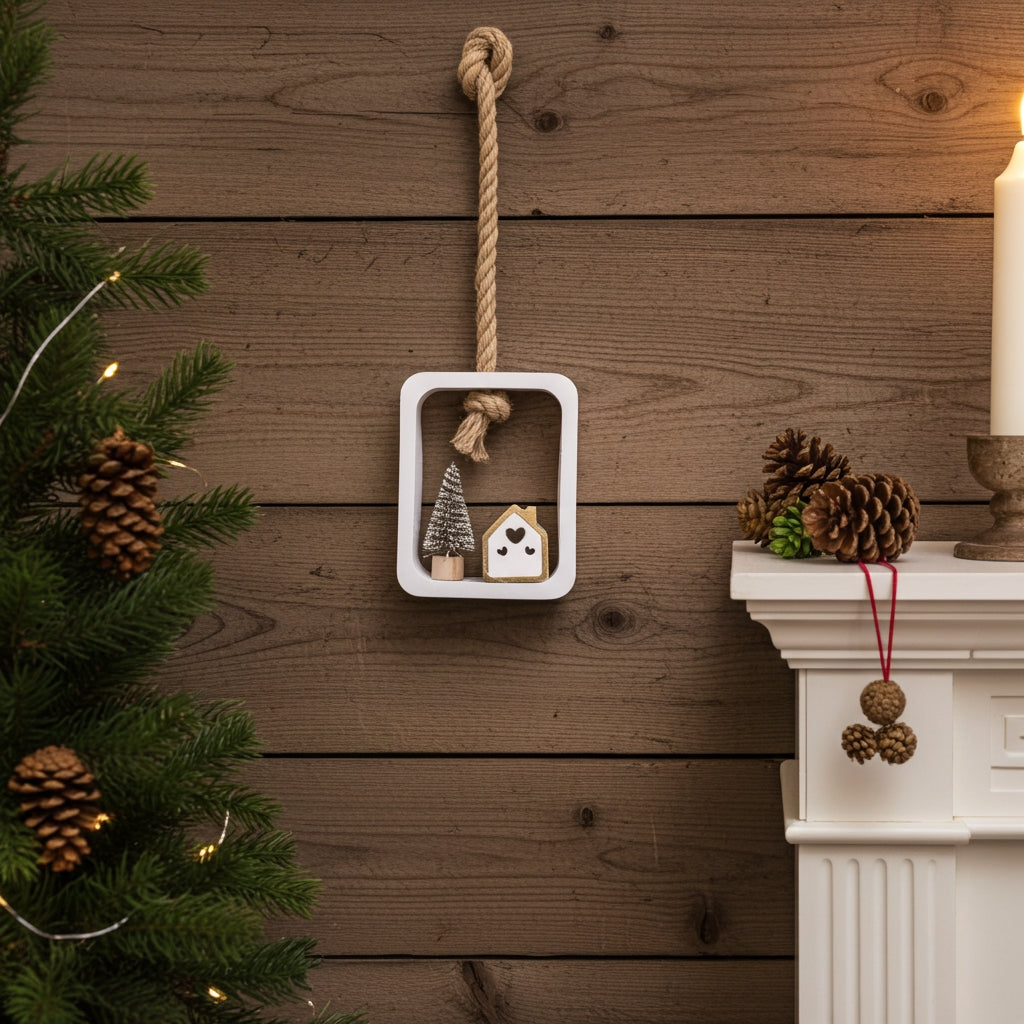 Χριστουγεννιάτικο τσιμεντένιο διακοσμητικό τοίχου