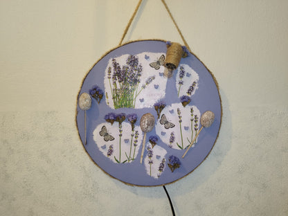 Φωτιστικό τοίχου σε καμβά σε φόντο