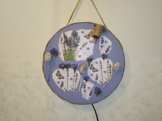 Φωτιστικό τοίχου σε καμβά σε φόντο