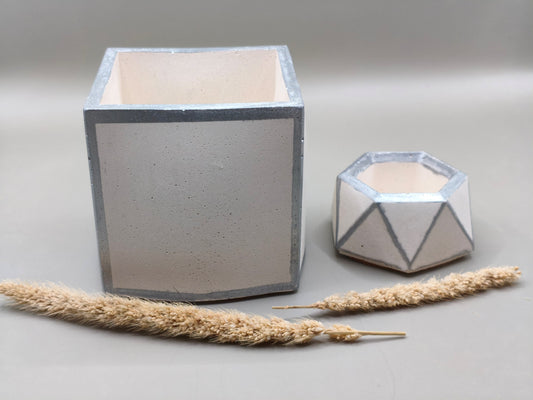 Τσιμεντένιο σετ μολυβοθήκη και θήκη για συνδετήρες